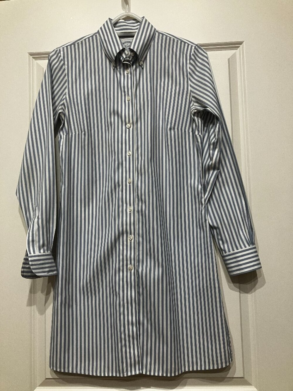 Brooks Brothers Cotton Striped Long Sleeve Tunic